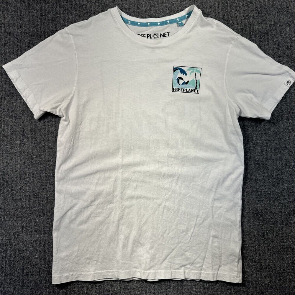 Free‎ Planet Men's Logo Tshirt Med Beach Outdoor Hiking Camping